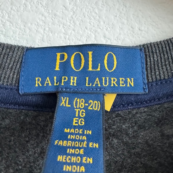 Polo Ralph Lauren Big Kids Sweatshirt XL will fot Womens S-XL - Picture 4 of 6